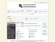 Tablet Screenshot of condominios.cl